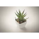 Mini planta artificiala, Everestus, 2601E14070, 5.7x5.7x11.2 cm, Polipropilena, Alb