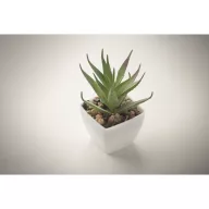   Mini planta artificiala, Everestus, 2601E14070, 5.7x5.7x11.2 cm, Polipropilena, Alb