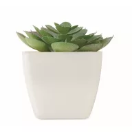   Mini planta artificiala, Everestus, 2601E14071, 5.7x5.7x6.7 cm, Polipropilena, Alb