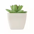 Mini planta artificiala, Everestus, 2601E14072, 5.7x5.7x7.8 cm, Polipropilena, Alb