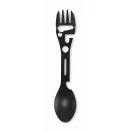 Lingura multifunctionala, Everestus, 2601E14078, 17.5x3.4 cm, Otel, Negru
