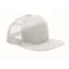 Sapca viziera plata cu 7 panouri, Everestus, 2601E14470, 22x16x11.5 cm, Bumbac, Alb