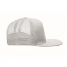 Sapca viziera plata cu 7 panouri, Everestus, 2601E14470, 22x16x11.5 cm, Bumbac, Alb