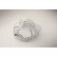   Sapca viziera plata cu 7 panouri, Everestus, 2601E14470, 22x16x11.5 cm, Bumbac, Alb