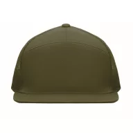   Sapca viziera plata cu 7 panouri, Everestus, 2601E14474, 22x16x11.5 cm, Bumbac, Verde militar