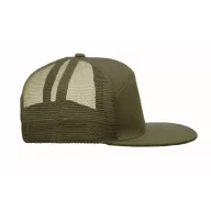   Sapca viziera plata cu 7 panouri, Everestus, 2601E14474, 22x16x11.5 cm, Bumbac, Verde militar