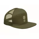 Sapca viziera plata cu 7 panouri, Everestus, 2601E14474, 22x16x11.5 cm, Bumbac, Verde militar