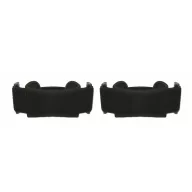   Set 2 genunchiere, Everestus, 2601E14486, 32x2 cm, Bumbac, Negru