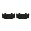 Set 2 genunchiere, Everestus, 2601E14486, 32x2 cm, Bumbac, Negru