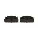 Set 2 genunchiere, Everestus, 2601E14486, 32x2 cm, Bumbac, Negru