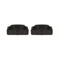   Set 2 genunchiere, Everestus, 2601E14486, 32x2 cm, Bumbac, Negru