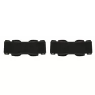   Set 2 genunchiere, Everestus, 2601E14486, 32x2 cm, Bumbac, Negru