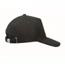 Sapca baseball cu 5 panouri, Everestus, 2601E14440, 58 cm, Poliester, Negru