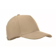   Sapca baseball cu 5 panouri, Everestus, 2601E14439, 58 cm, Poliester, Bej