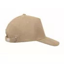 Sapca baseball cu 5 panouri, Everestus, 2601E14439, 58 cm, Poliester, Bej