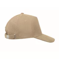   Sapca baseball cu 5 panouri, Everestus, 2601E14439, 58 cm, Poliester, Bej