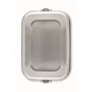 Caserola pentru alimente, 750 ml, Everestus, 2601E13953, 18x12.3x6 cm, Otel, Argintiu mat