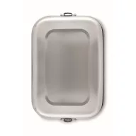   Caserola pentru alimente, 750 ml, Everestus, 2601E13953, 18x12.3x6 cm, Otel, Argintiu mat