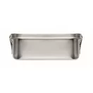 Caserola pentru alimente, 750 ml, Everestus, 2601E13953, 18x12.3x6 cm, Otel, Argintiu mat
