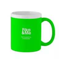   Cana 300 ml, Everestus, 2601E13902, Ø8.2x9.6 cm, Gresie, Verde neon