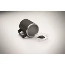 Cana de voiaj, 400 ml, Everestus, 2601E13906, 11.6x11.5 cm, Otel, Negru