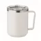 Cana de voiaj, 400 ml, Everestus, 2601E13903, 11.6x11.5 cm, Otel, Alb