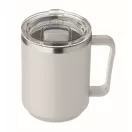 Cana de voiaj, 400 ml, Everestus, 2601E13905, 11.6x11.5 cm, Otel, Gri