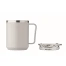 Cana de voiaj, 400 ml, Everestus, 2601E13905, 11.6x11.5 cm, Otel, Gri