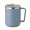 Cana de voiaj, 400 ml, Everestus, 2601E13907, 11.6x11.5 cm, Otel, Verde petrol