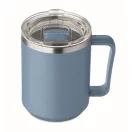 Cana de voiaj, 400 ml, Everestus, 2601E13907, 11.6x11.5 cm, Otel, Verde petrol