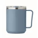 Cana de voiaj, 400 ml, Everestus, 2601E13907, 11.6x11.5 cm, Otel, Verde petrol