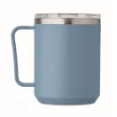 Cana de voiaj, 400 ml, Everestus, 2601E13907, 11.6x11.5 cm, Otel, Verde petrol