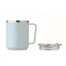 Cana de voiaj, 400 ml, Everestus, 2601E13904, 11.6x11.5 cm, Otel, Albastru copil