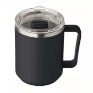   Cana de voiaj, Everestus, 2610E18464, 400 ml, 11.6x11.5 cm, Otel inoxidabil, Albastru marin francez