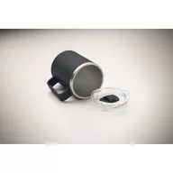   Cana de voiaj, Everestus, 2610E18464, 400 ml, 11.6x11.5 cm, Otel inoxidabil, Albastru marin francez