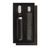  Set sticla de apa si umbrela, 600 ml, Everestus, 2601E14484, 18x19x34 cm, Aluminiu, Negru