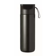   Set sticla de apa si umbrela, 600 ml, Everestus, 2601E14484, 18x19x34 cm, Aluminiu, Negru