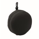 Set perna de calatorie si masca de ochi, Everestus, 2601E14493, 14x10.5 cm, Poliester, Negru