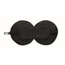 Set perna de calatorie si masca de ochi, Everestus, 2601E14493, 14x10.5 cm, Poliester, Negru