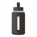 Sticla de apa 600 ml, Everestus, 2601E14537, Ø8.5x20.5 cm, Sticla, Negru