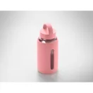 Sticla de apa 600 ml, Everestus, 2601E14538, Ø8.5x20.5 cm, Sticla, Roz copil