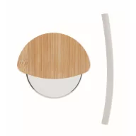  Taietor rotund pentru pizza, Everestus, 2601E13967, 8.5x7.7x1.2 cm, Bambus, Natur