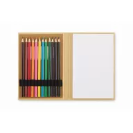   Set de desen pentru Copii, Everestus, 2601E14494, 13.7x20x1.7 cm, Lemn, Bej