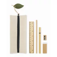   Set de papetarie, Everestus, 2601E14499, 20x9x0.7 cm, Nylon, Negru