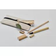   Set de papetarie, Everestus, 2601E14499, 20x9x0.7 cm, Nylon, Negru