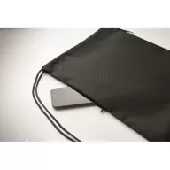   Saculet cu snur, Everestus, 2601E14303, 34x42 cm, Poliester, Negru