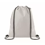   Saculet cu snur, Everestus, 2601E14299, 34x42 cm, Poliester, Alb