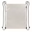 Saculet cu snur, Everestus, 2601E14299, 34x42 cm, Poliester, Alb