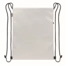 Saculet cu snur, Everestus, 2601E14299, 34x42 cm, Poliester, Alb