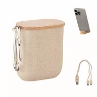   Set de cabluri in cutie, Everestus, 2601E14490, 6.4x3.4x6 cm, ABS, Bej